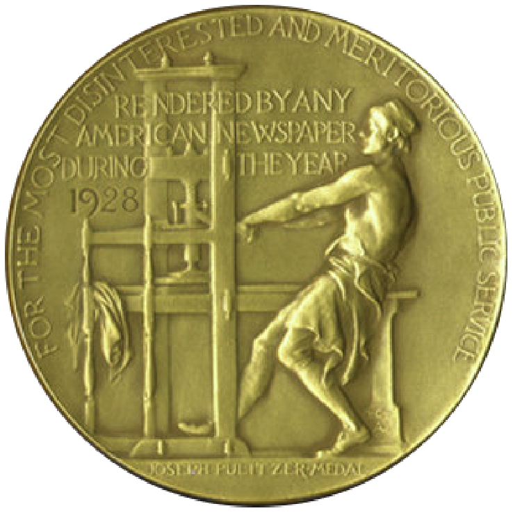 Pulitzer's gold medal